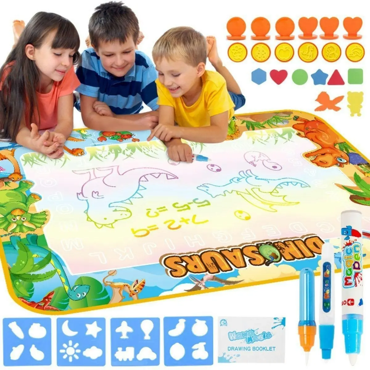 Kidst Educational Coloring Aqua Magic Water Doodler Play Mat for Kids