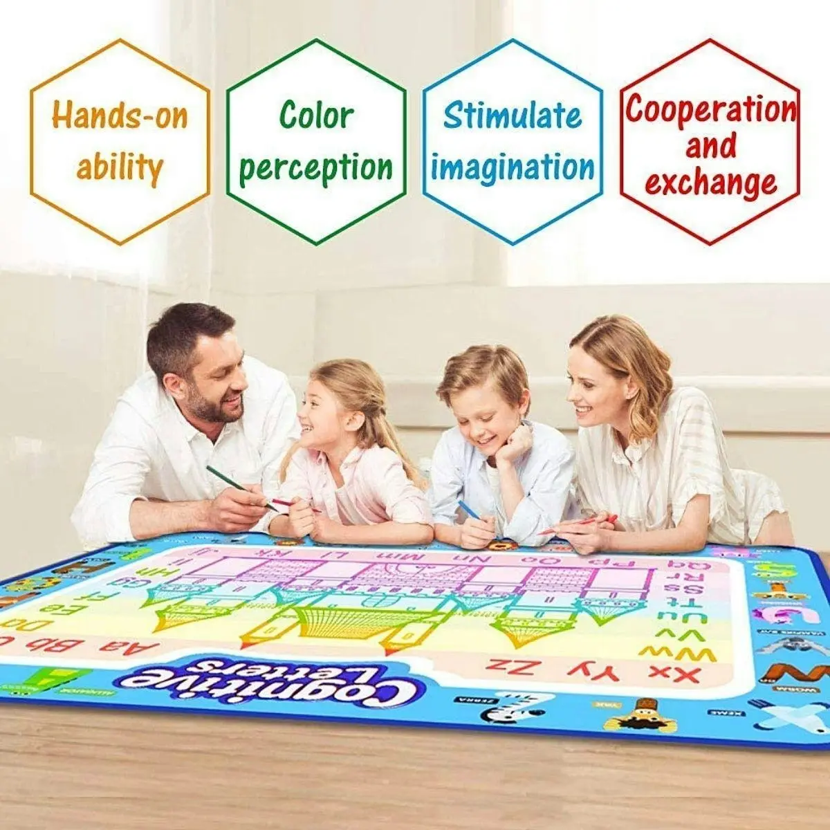 Kidst Educational Coloring Aqua Magic Water Doodler Play Mat for Kids