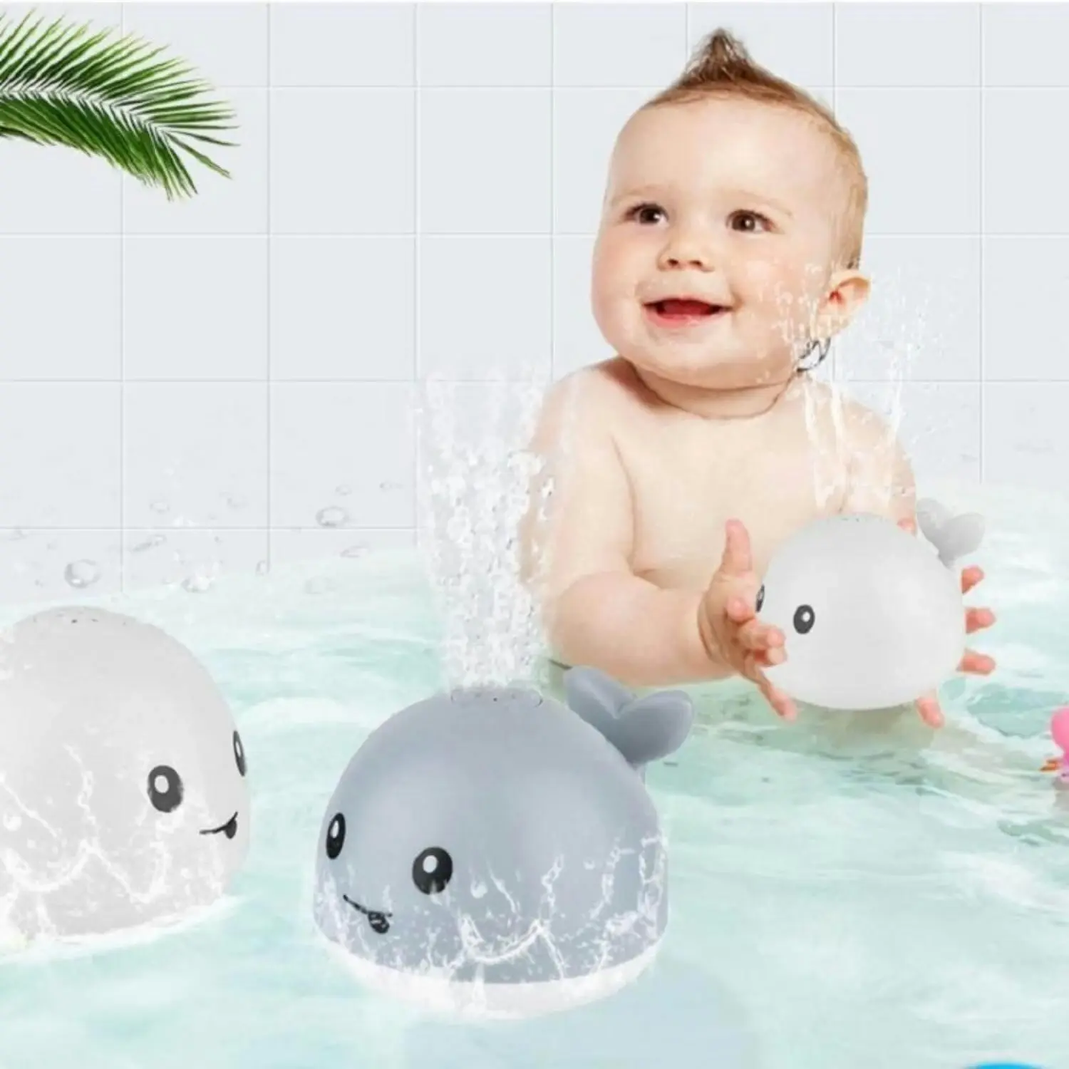 Kidst AquaLand Explorer 2-in-1 Toy Set Automatic Baby LED Waterproof Bath Toys