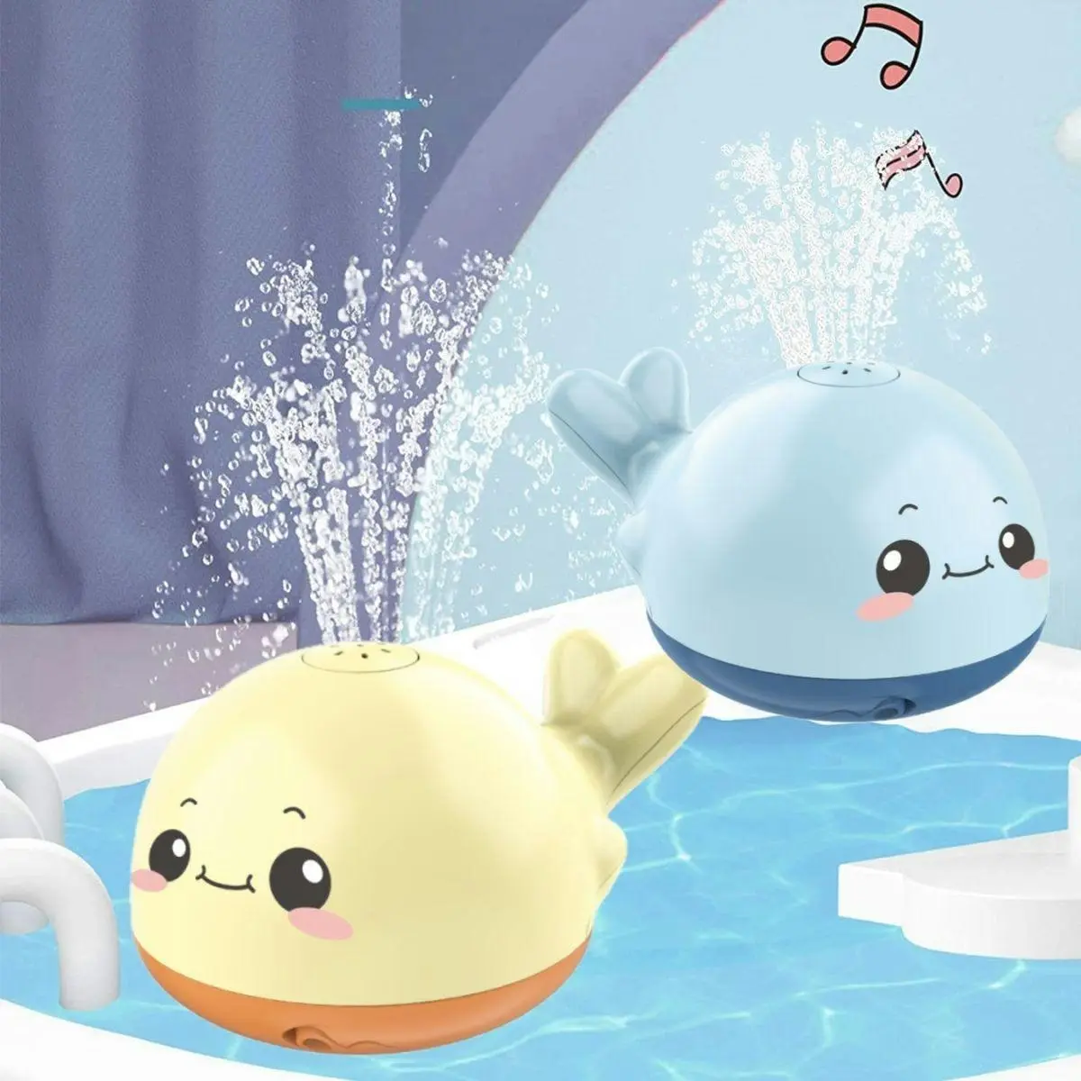 Kidst Baby Bath Toy Whale Bath Toy Automatic Spray Water Toy Kids Bathtub Toys