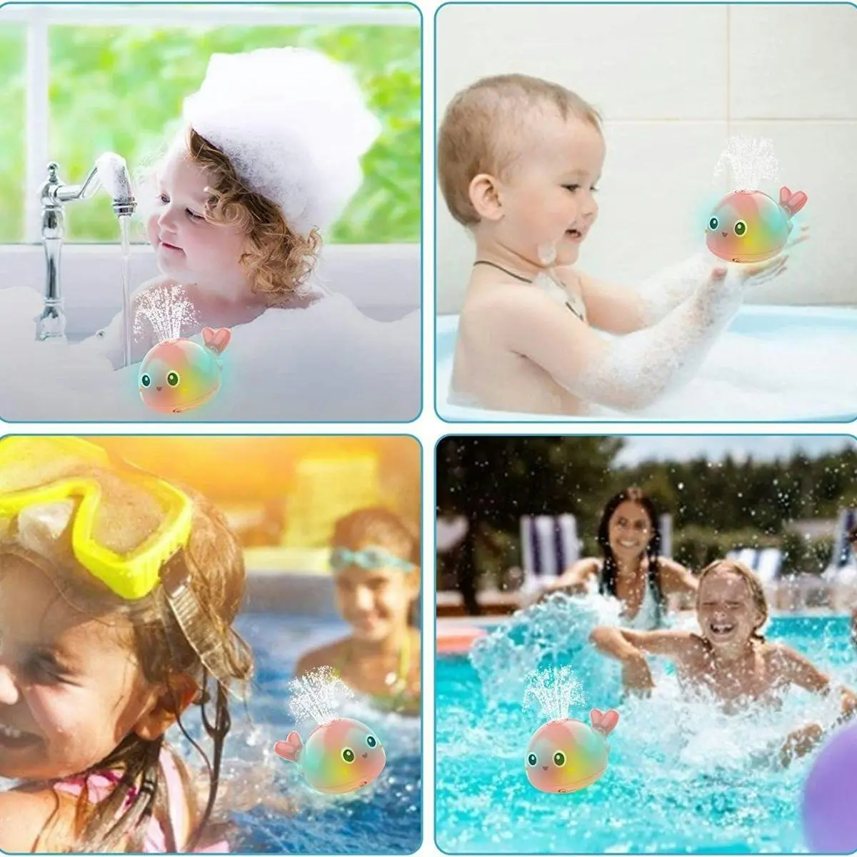 Kidst Baby Bath Toy Whale Bath Toy Automatic Spray Water Toy Kids Bathtub Toys