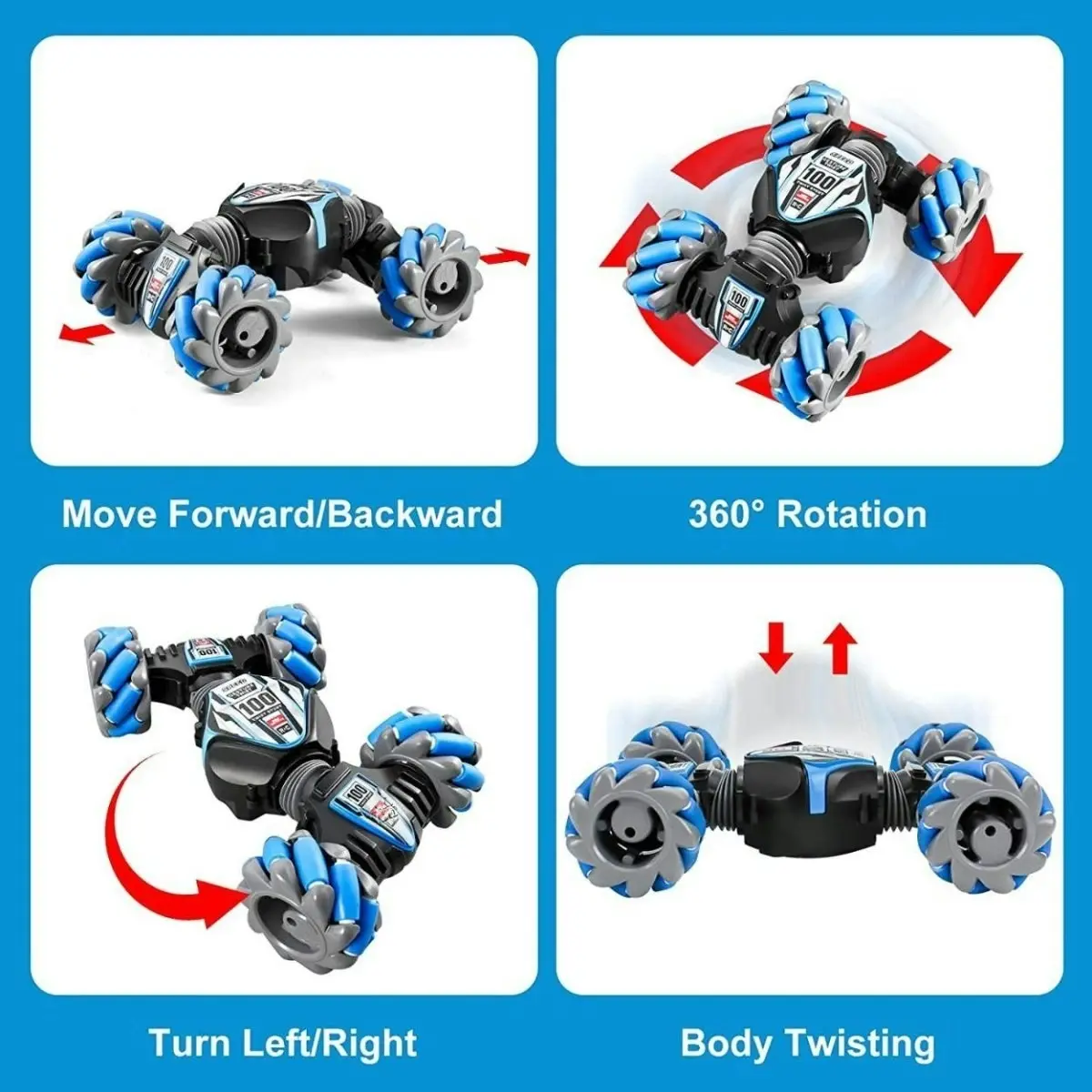 Kidst RC Stunt Car Gesture Sensing Remote Control & Drifting Stunts RC Car 4WD