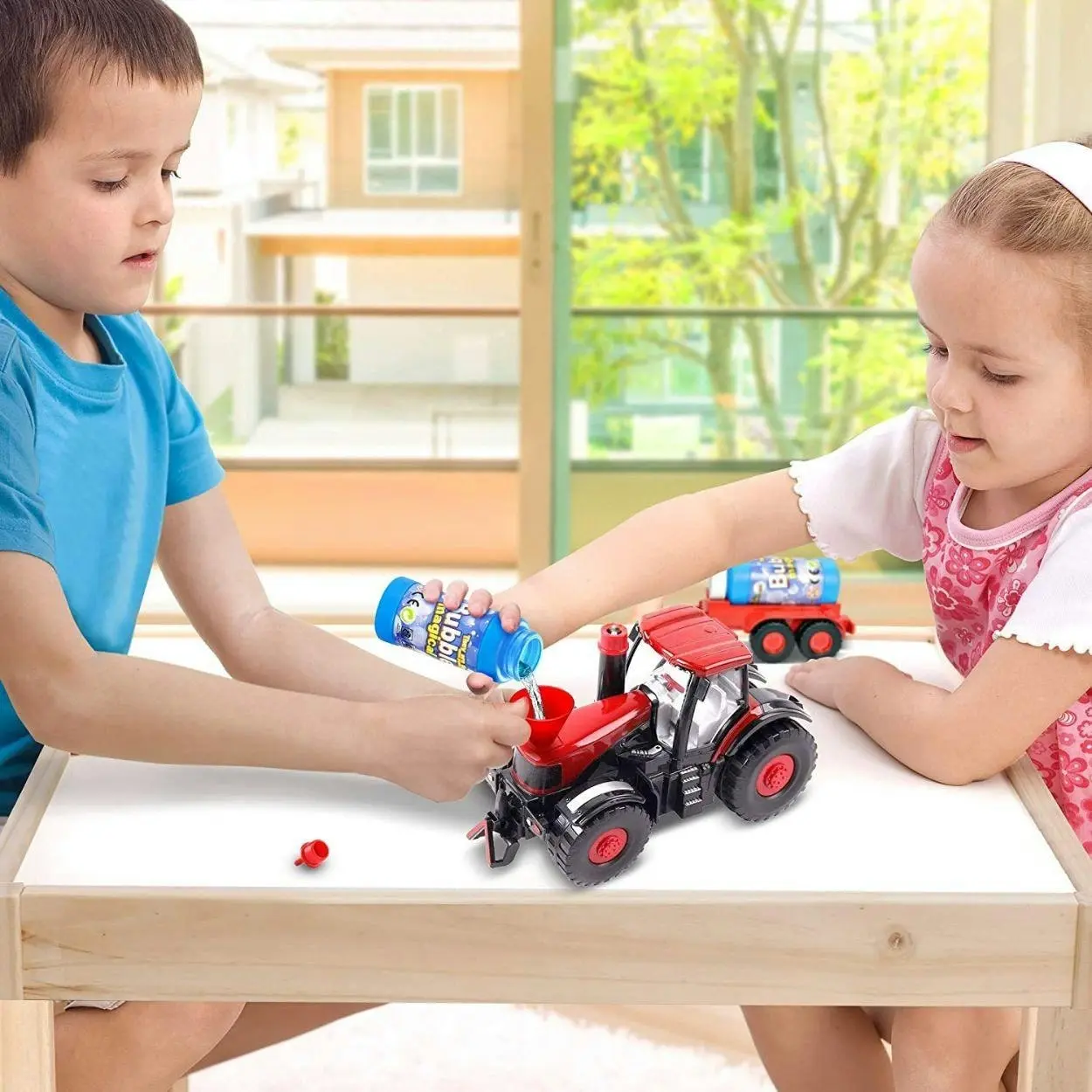 Kidst Bubble Toy Farm Tractor Toys with Lights & Sounds Fun Toy Tractors