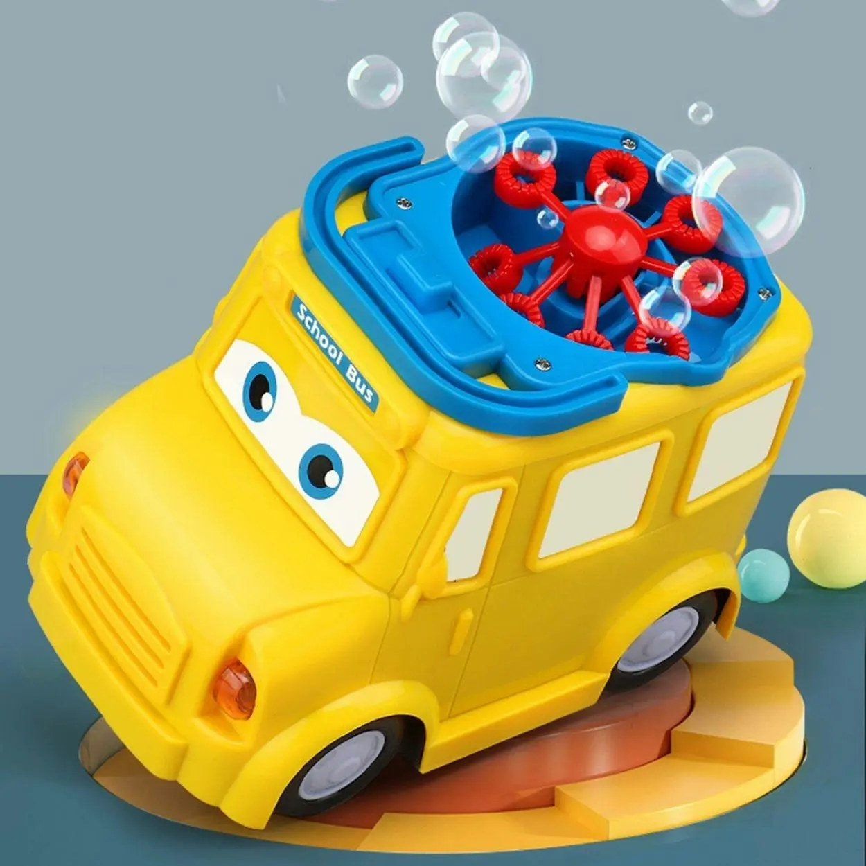 Kidst Bubble Toy School Bus Toy Bubble Maker & Bubble Blowing Kids Fun Toy