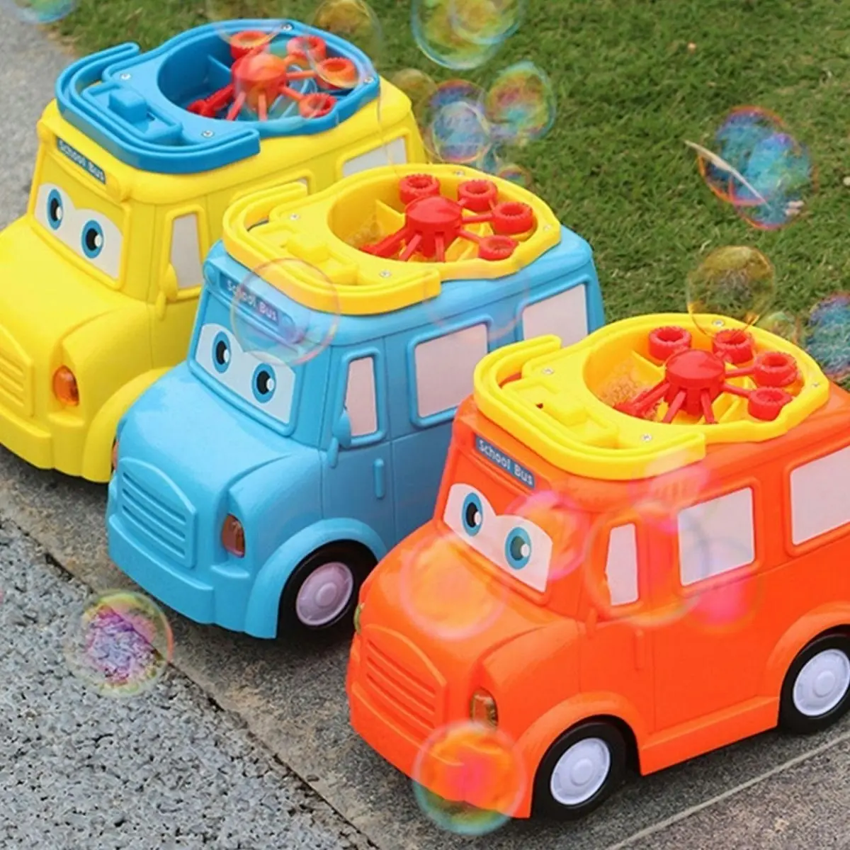 Kidst Bubble Toy School Bus Toy Bubble Maker & Bubble Blowing Kids Fun Toy