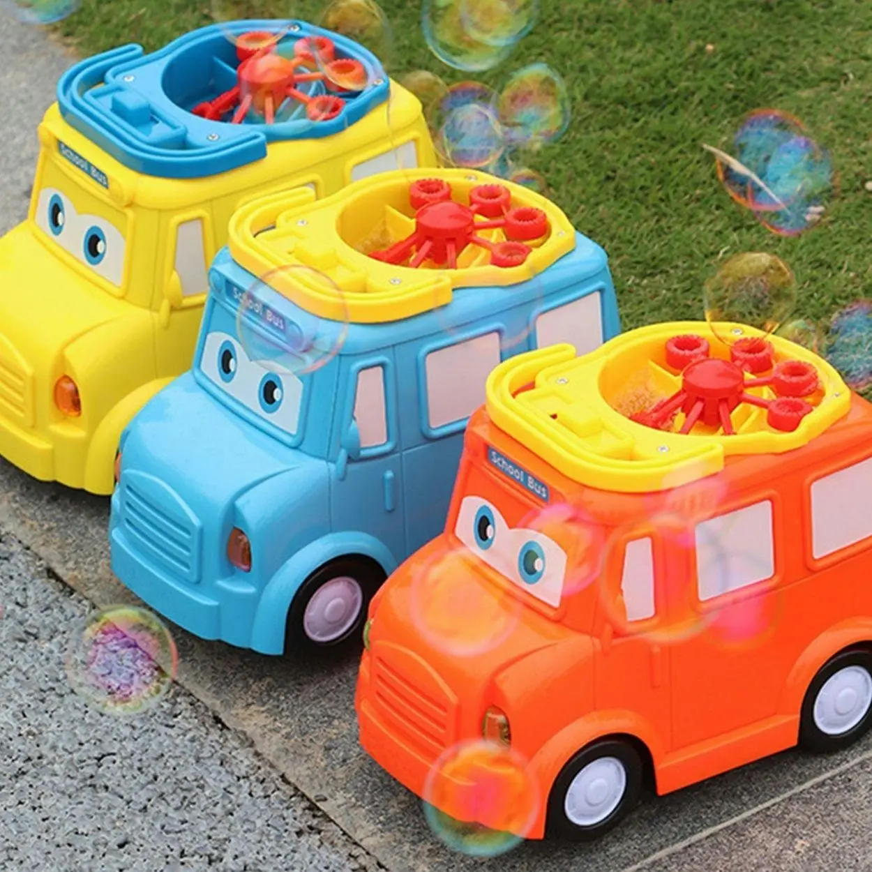 Kidst Bubble Toy School Bus Toy Bubble Maker & Bubble Blowing Kids Fun Toy