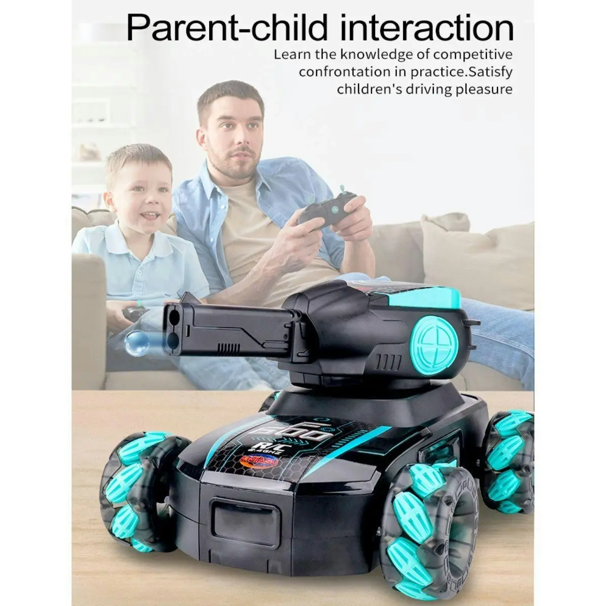 Kidst RC Tank Toy Gesture-Controlled All-Terrain Remote Control Car for Kids