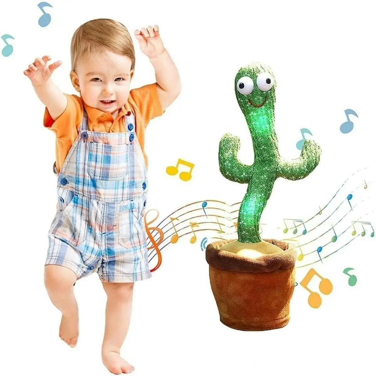 Kidst Dancing Cactus Repeat Talking, Dancing & Singing Plush Cactus