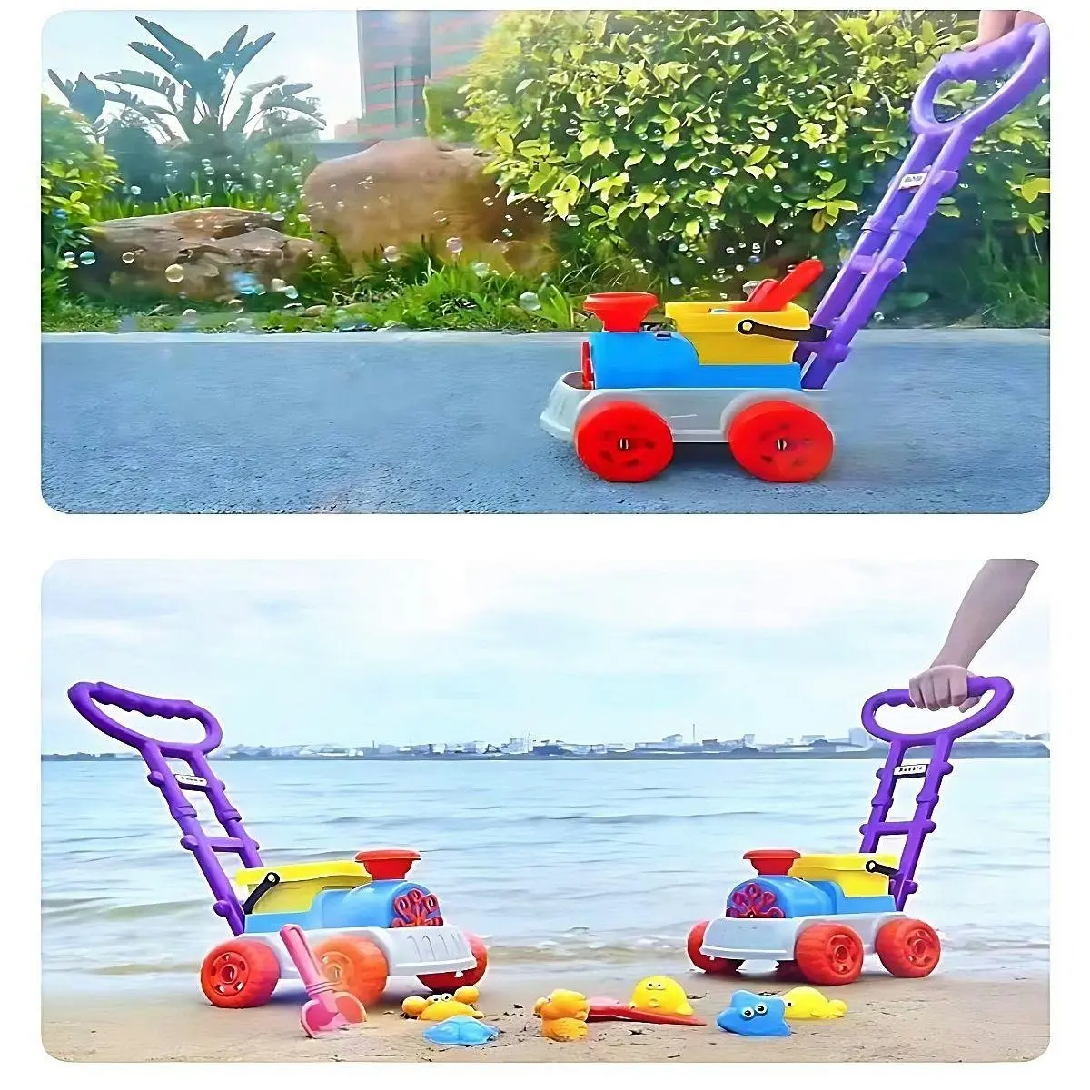 Kidst Bubble Toy Train for Kids Toddler Activity Walker Automatic Bubble Blower