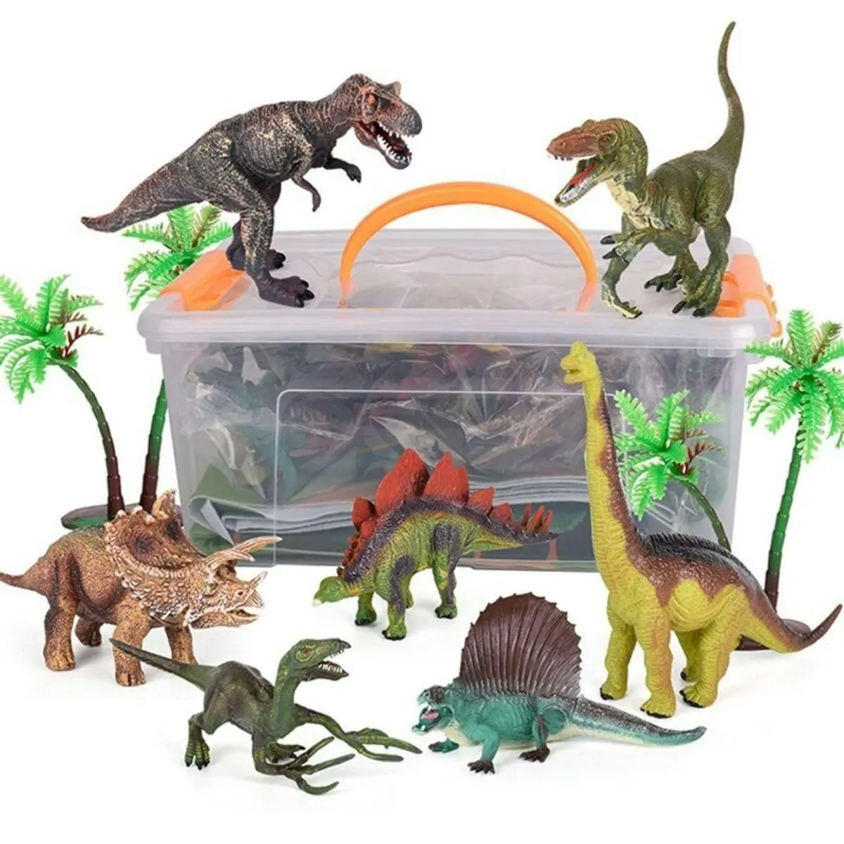 Kidst Dinosaur Toy Activity Play Set - Soft Play Mat with 9 Realistic Dino Toys