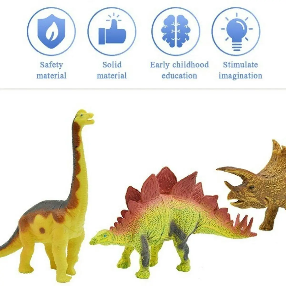 Kidst Dinosaur Toy Activity Play Set - Soft Play Mat with 9 Realistic Dino Toys