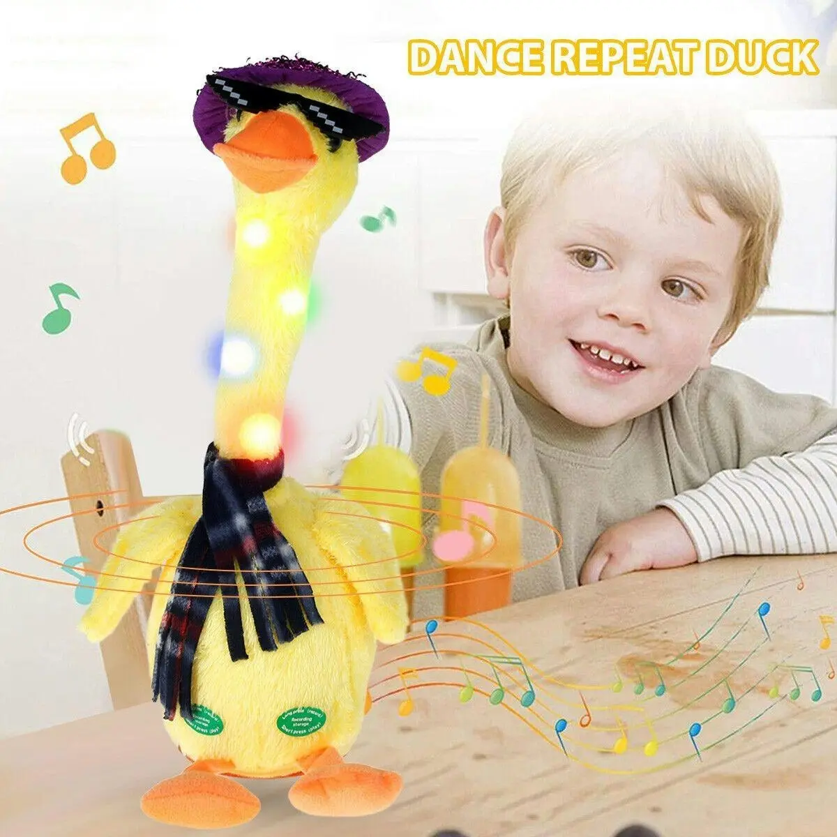 Kidst. Rechargeable Dancing Duck Plush Toy Singing, Talking & Dancing Cactus Toy