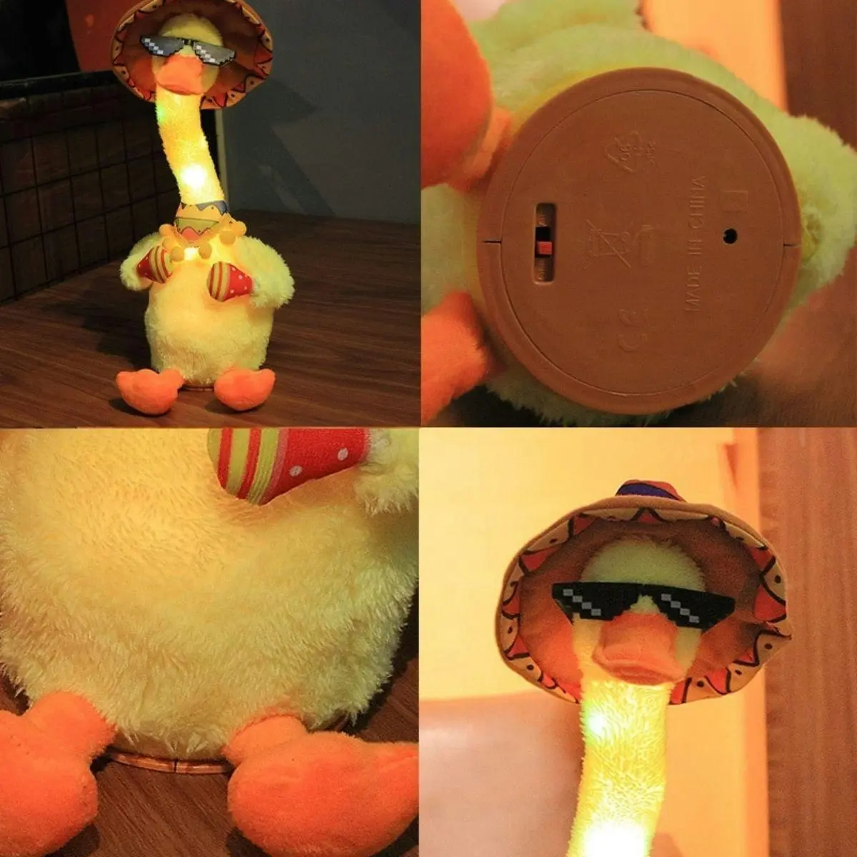 Kidst. Rechargeable Dancing Duck Plush Toy Singing, Talking & Dancing Cactus Toy