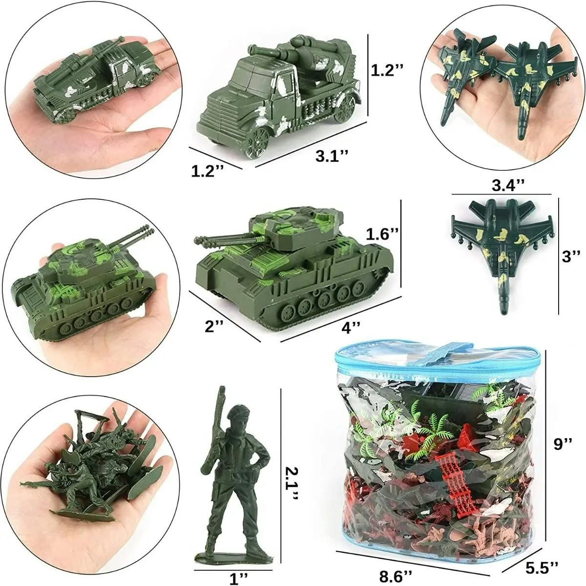 Kidst 307PCS Military Toy Playset for Unforgettable Playtimes & Epic Battles