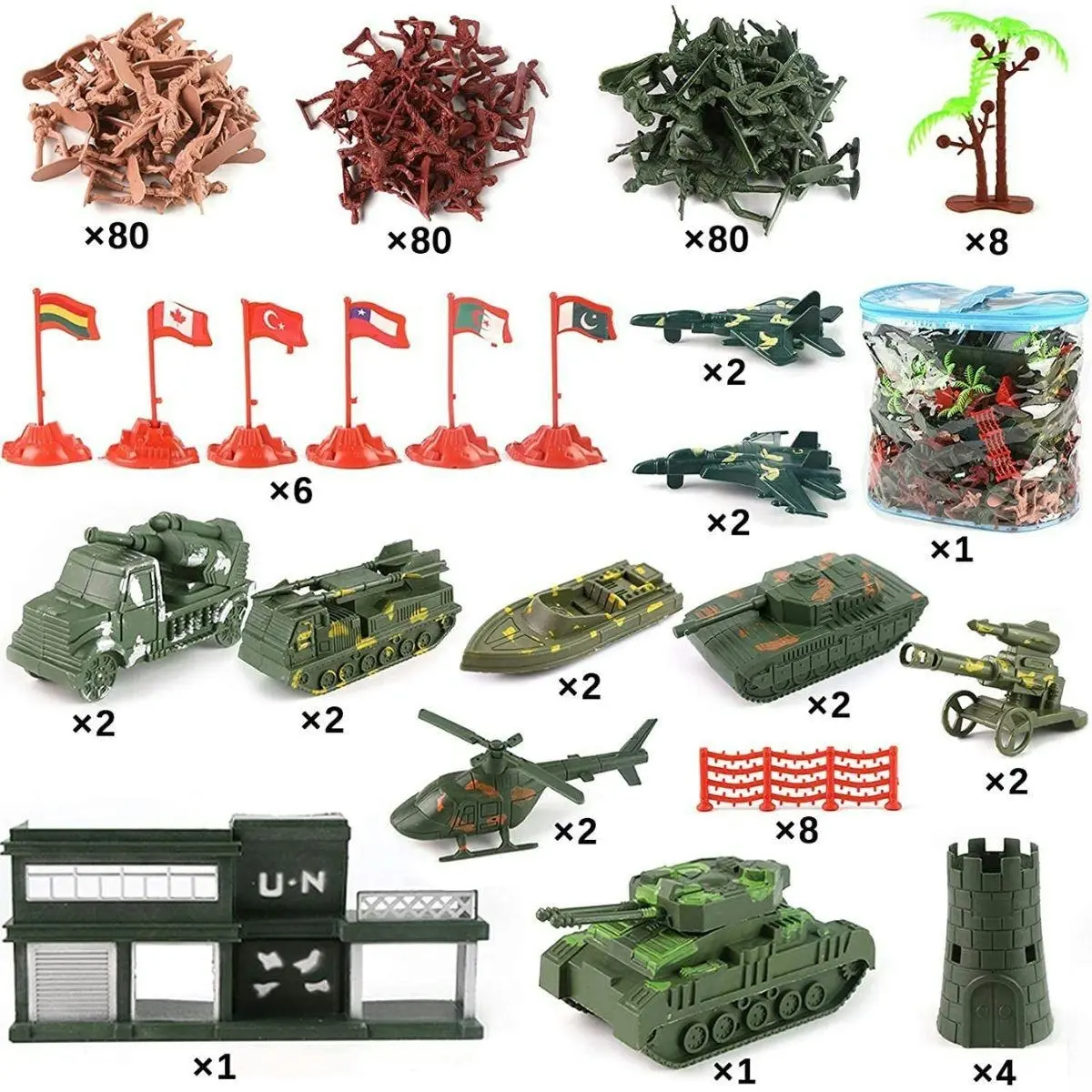 Kidst 307PCS Military Toy Playset for Unforgettable Playtimes & Epic Battles