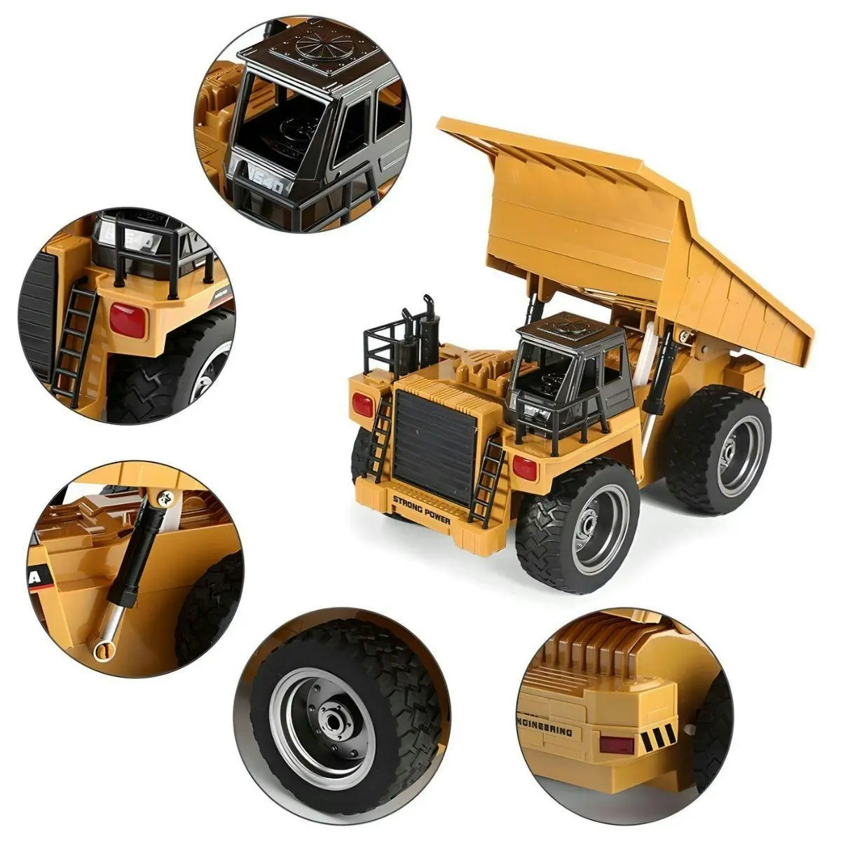 Kidst PowerDrive Dump Truck Realistic RC Construction Play for Budding Builders