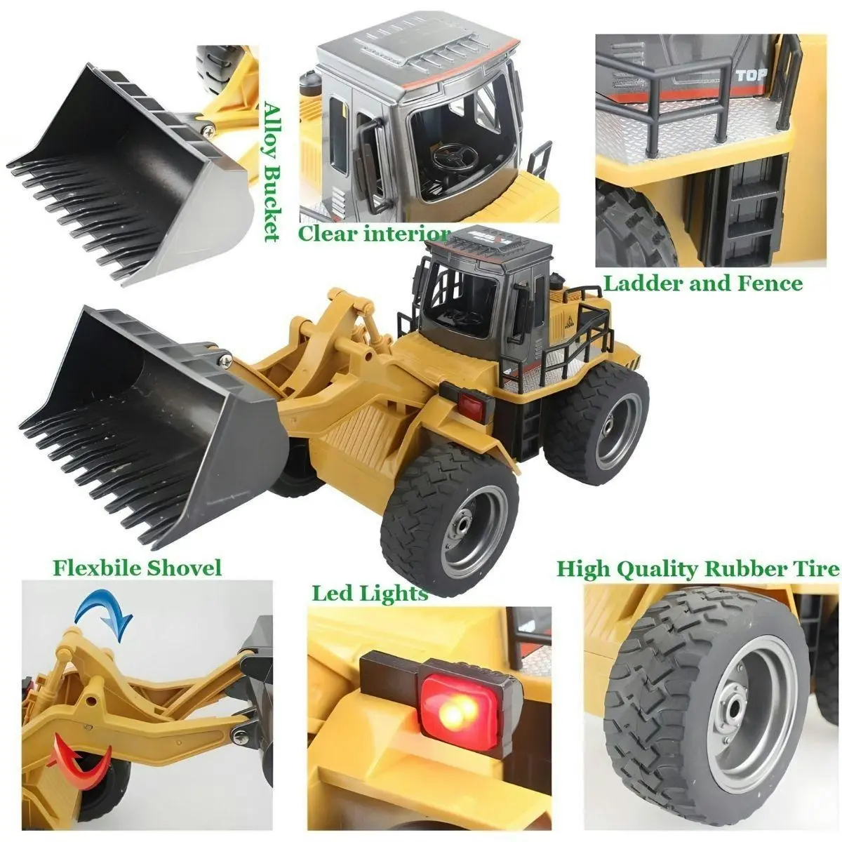 Kidst PowerLoader High-Performance RC Toy Bulldozer for Imaginative Play