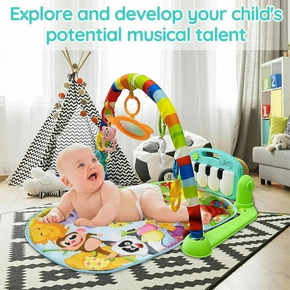 BabiesMart Kick'n'Play Joyous Journey Baby Activity Floor mat with Musical Light