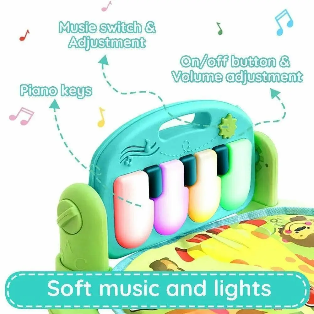 BabiesMart Kick'n'Play Joyous Journey Baby Activity Floor mat with Musical Light