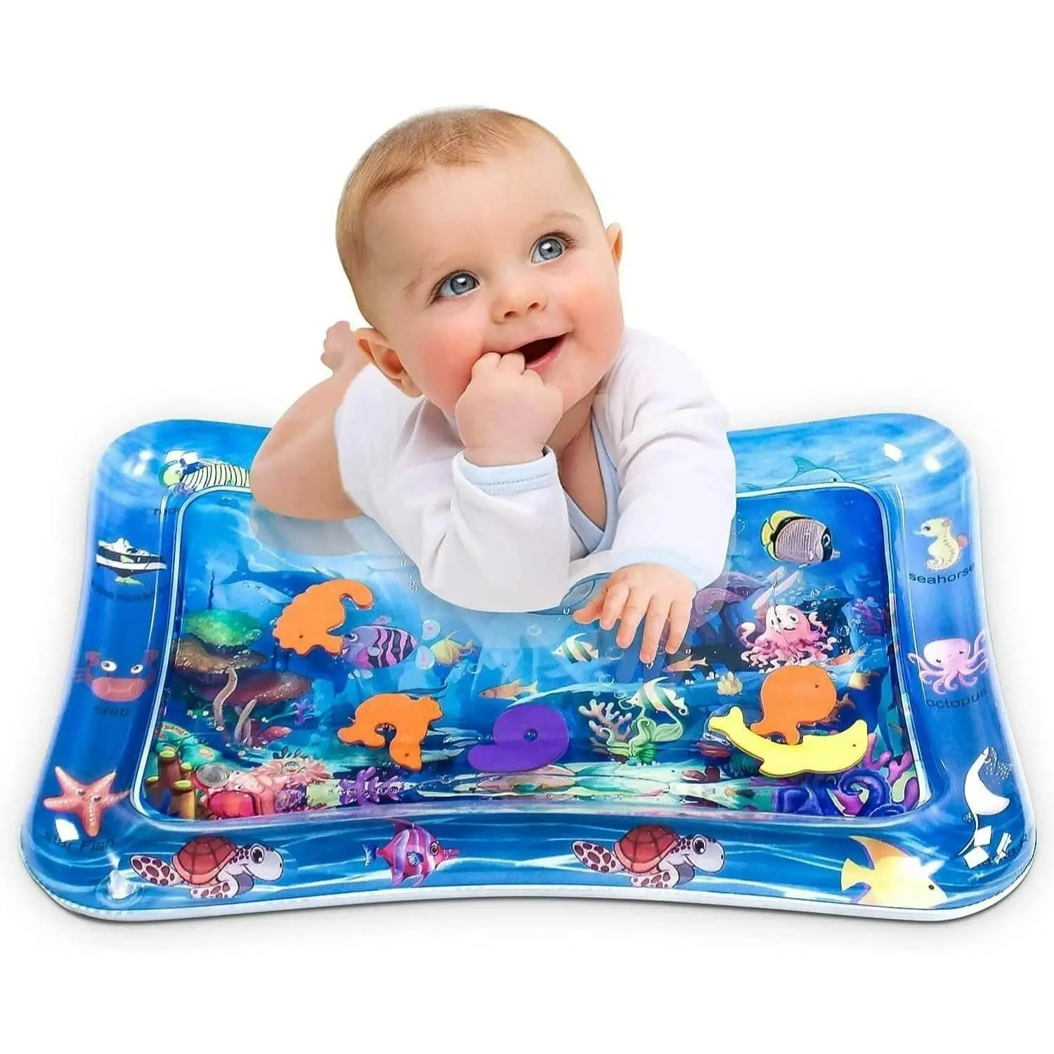 BabiesMart Tummy Time Water Play Mat Sensory Mat for Baby Play & Development