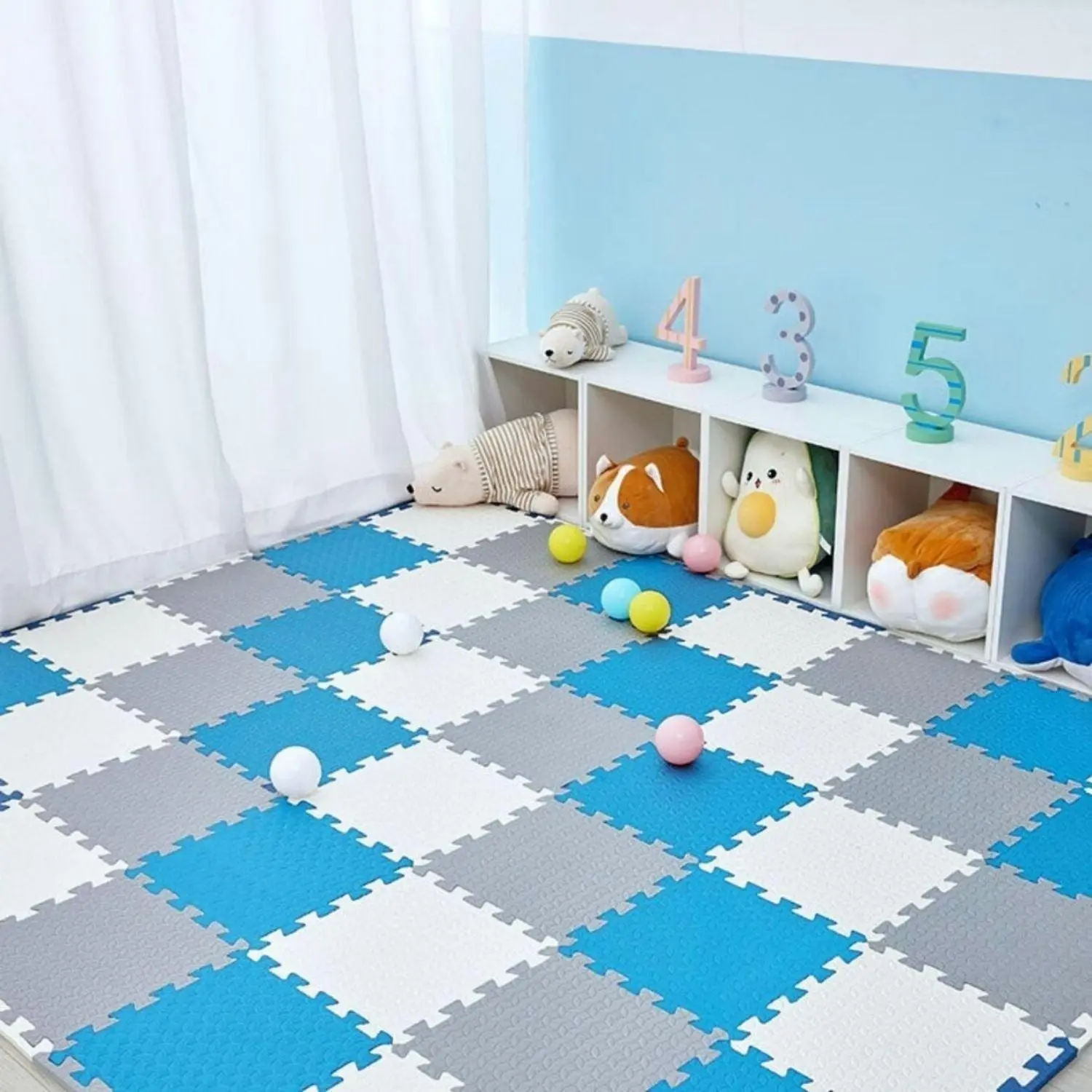 BabiesMart SoftSteps Baby Play Mat Interlocking & Durable Foam Mats