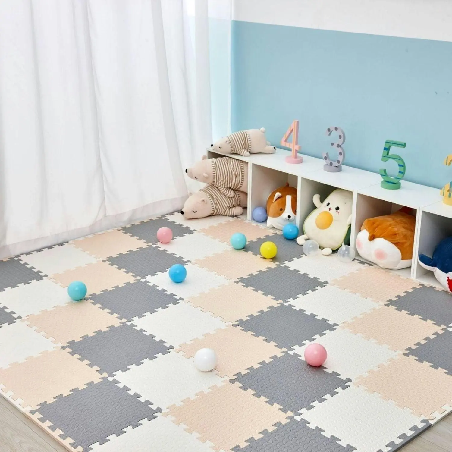 BabiesMart SoftSteps Baby Play Mat Interlocking & Durable Foam Mats