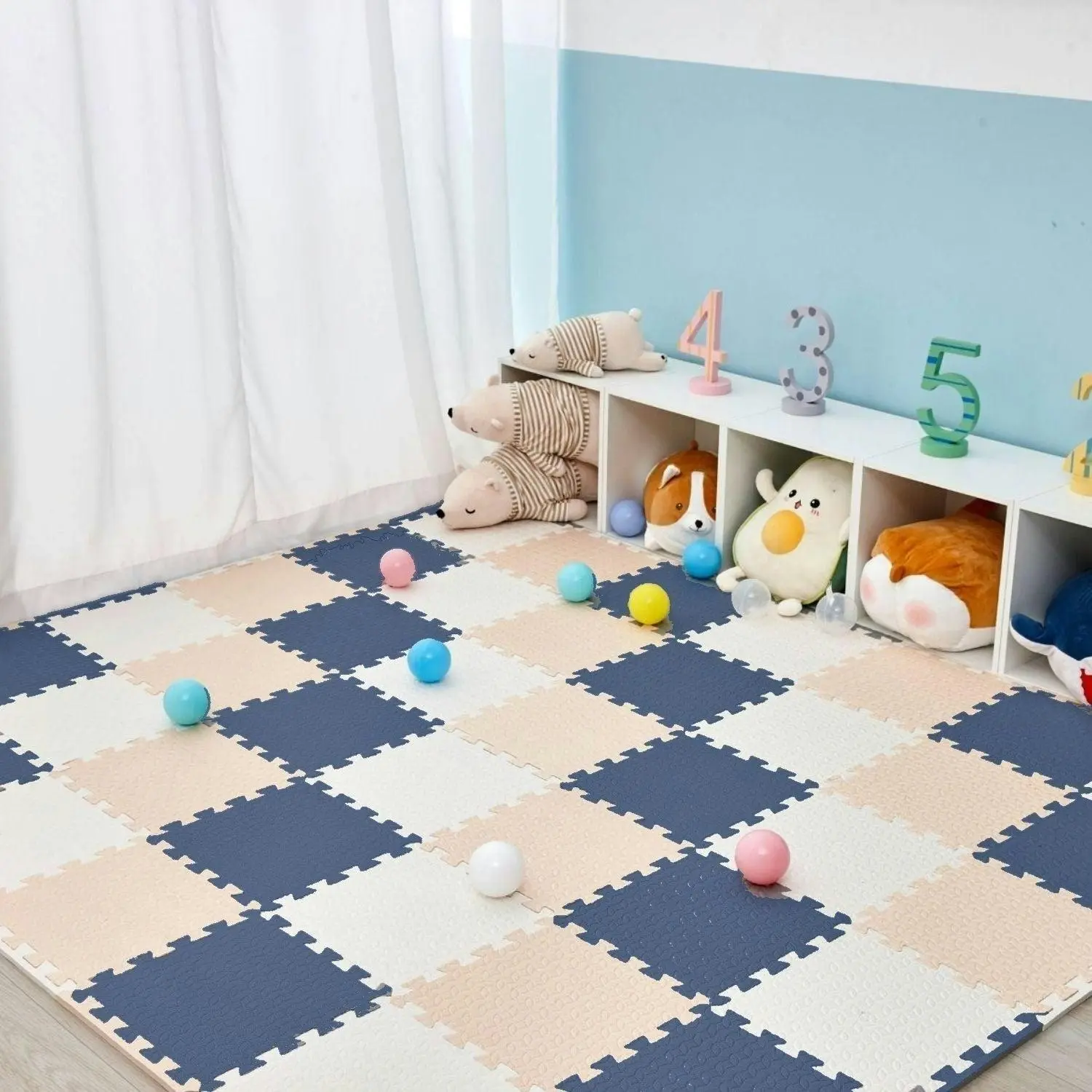 BabiesMart SoftSteps Baby Play Mat Interlocking & Durable Foam Mats