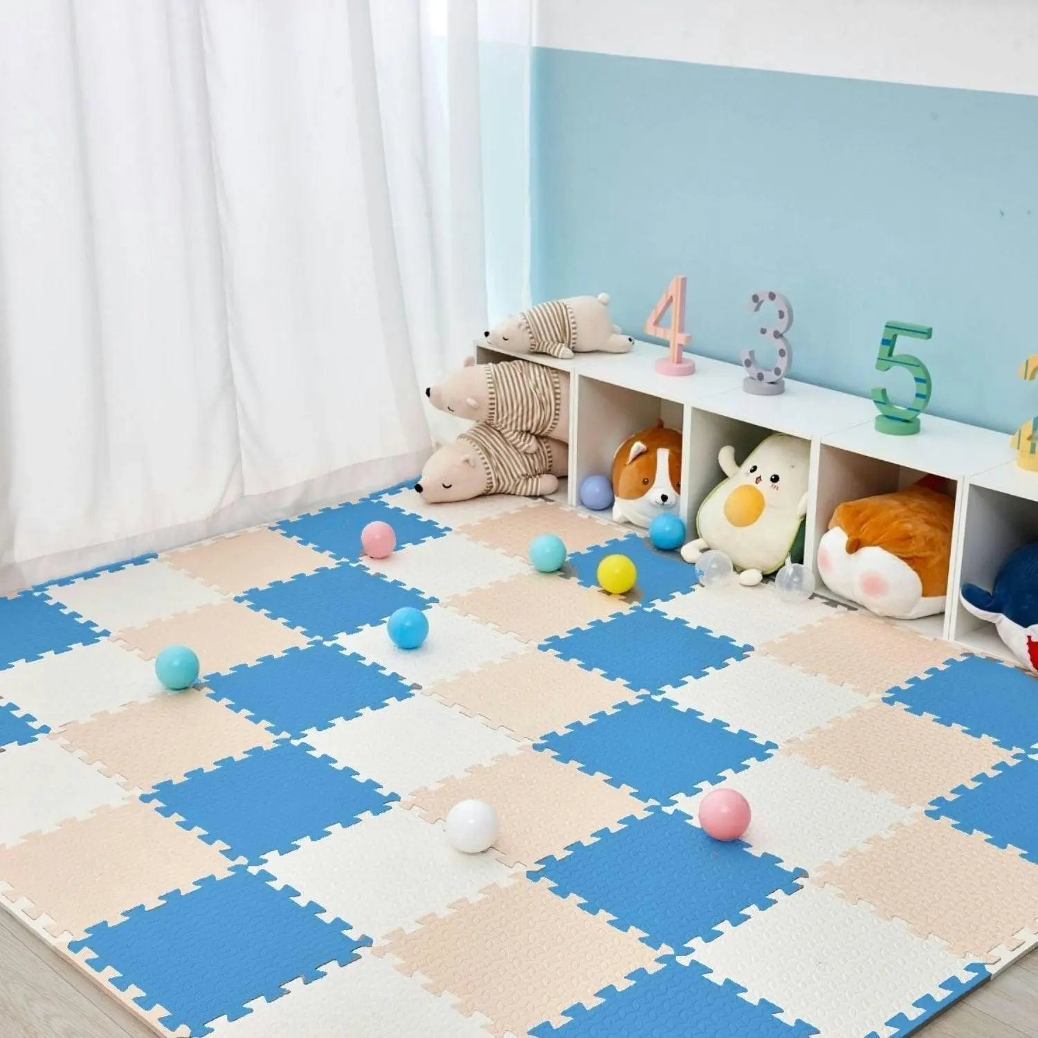 BabiesMart SoftSteps Baby Play Mat Interlocking & Durable Foam Mats