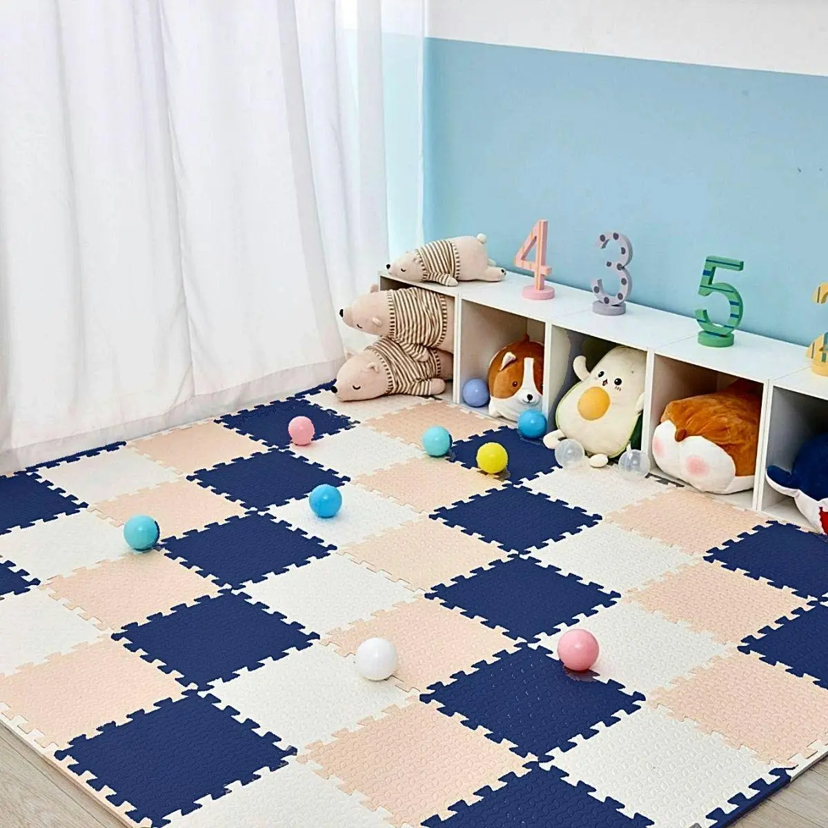 BabiesMart SoftSteps Play Mat Elite Interlocking 30x30 CM Foam Mats