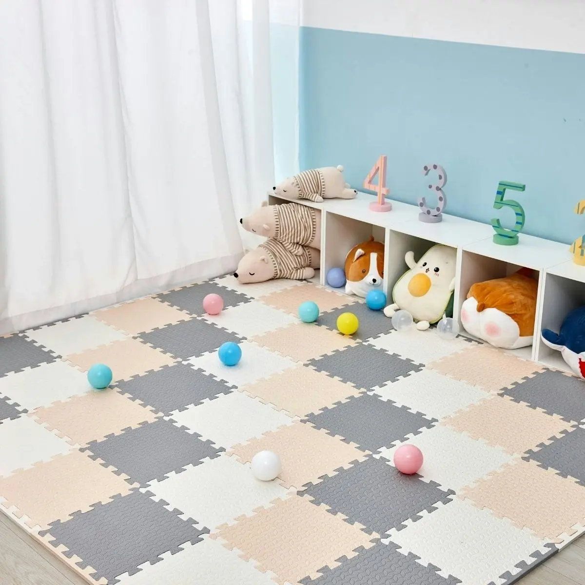 BabiesMart SoftSteps Play Mat Elite Interlocking 30x30 CM Foam Mats