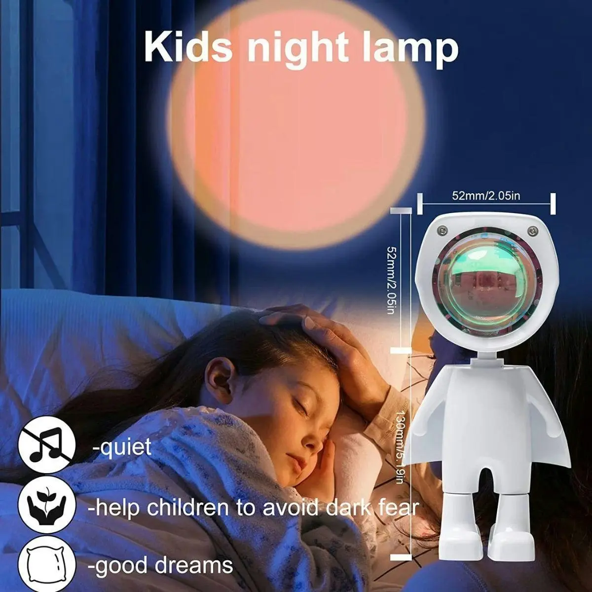 Glowly Astronaut Robot Sunset Lamp Projector Sunset Lights Night Light