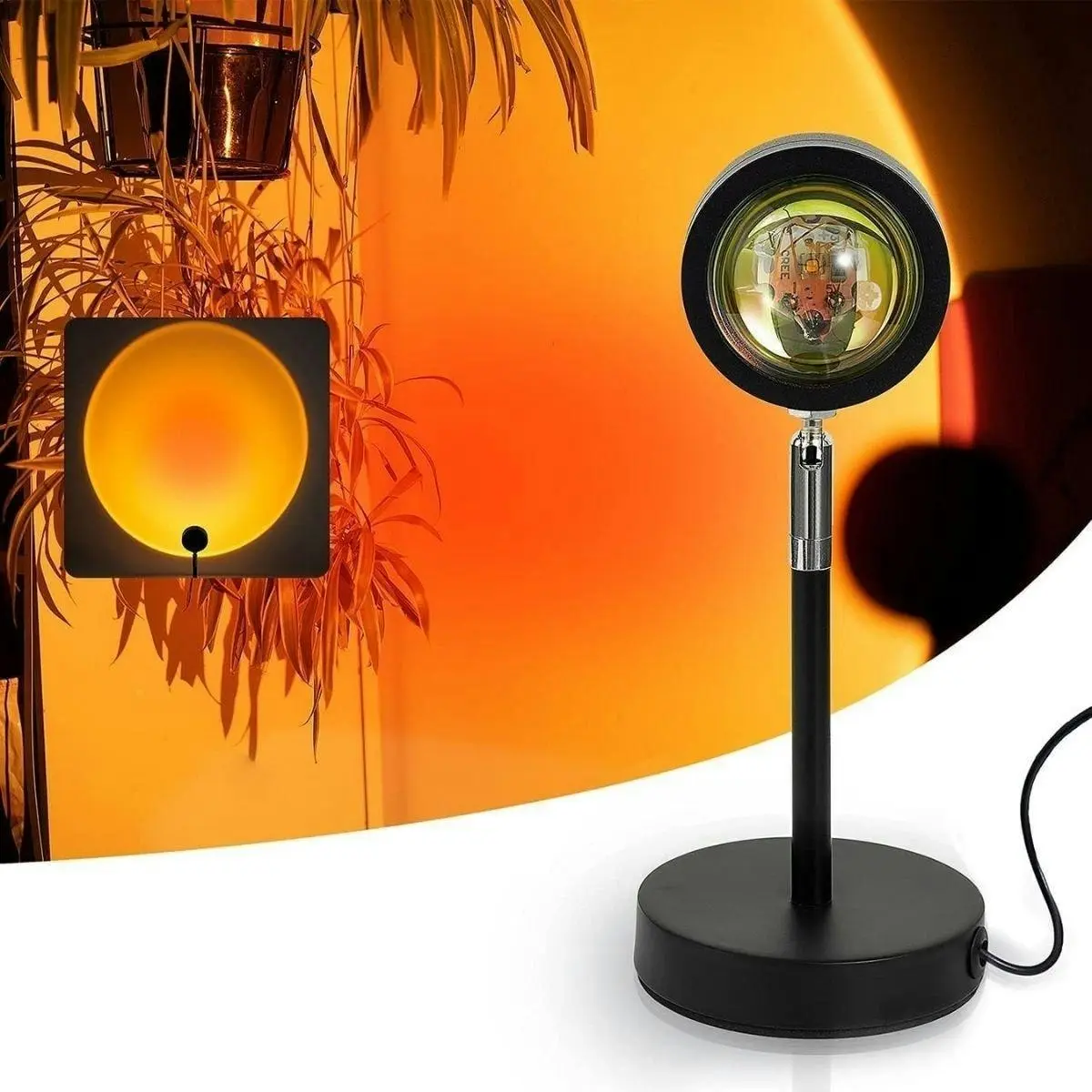 Glowly Sunset Lamp Projection Photo Shooting Color Changing Nightlight