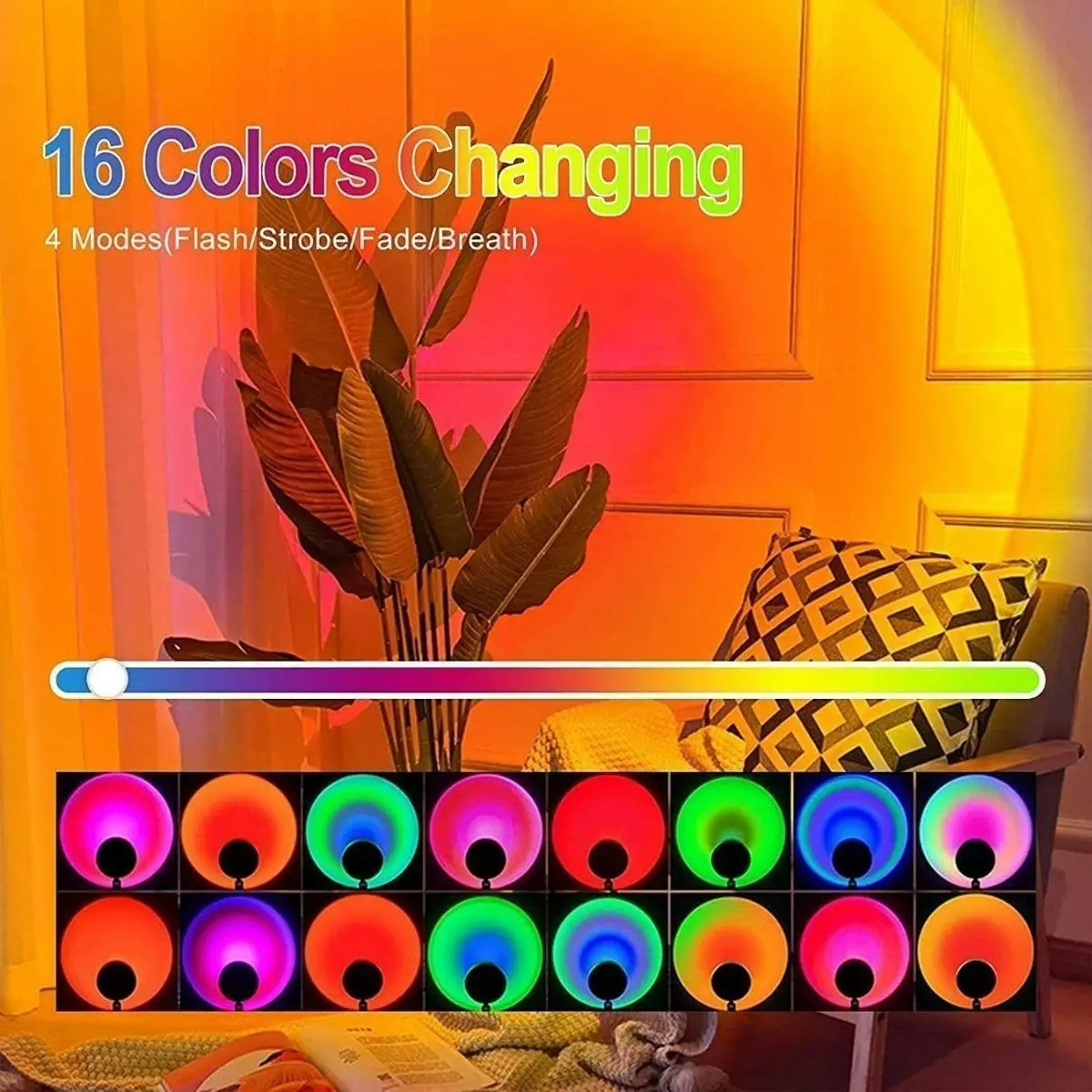 Glowly Sunset Lamp Projection Photo Shooting Color Changing Nightlight