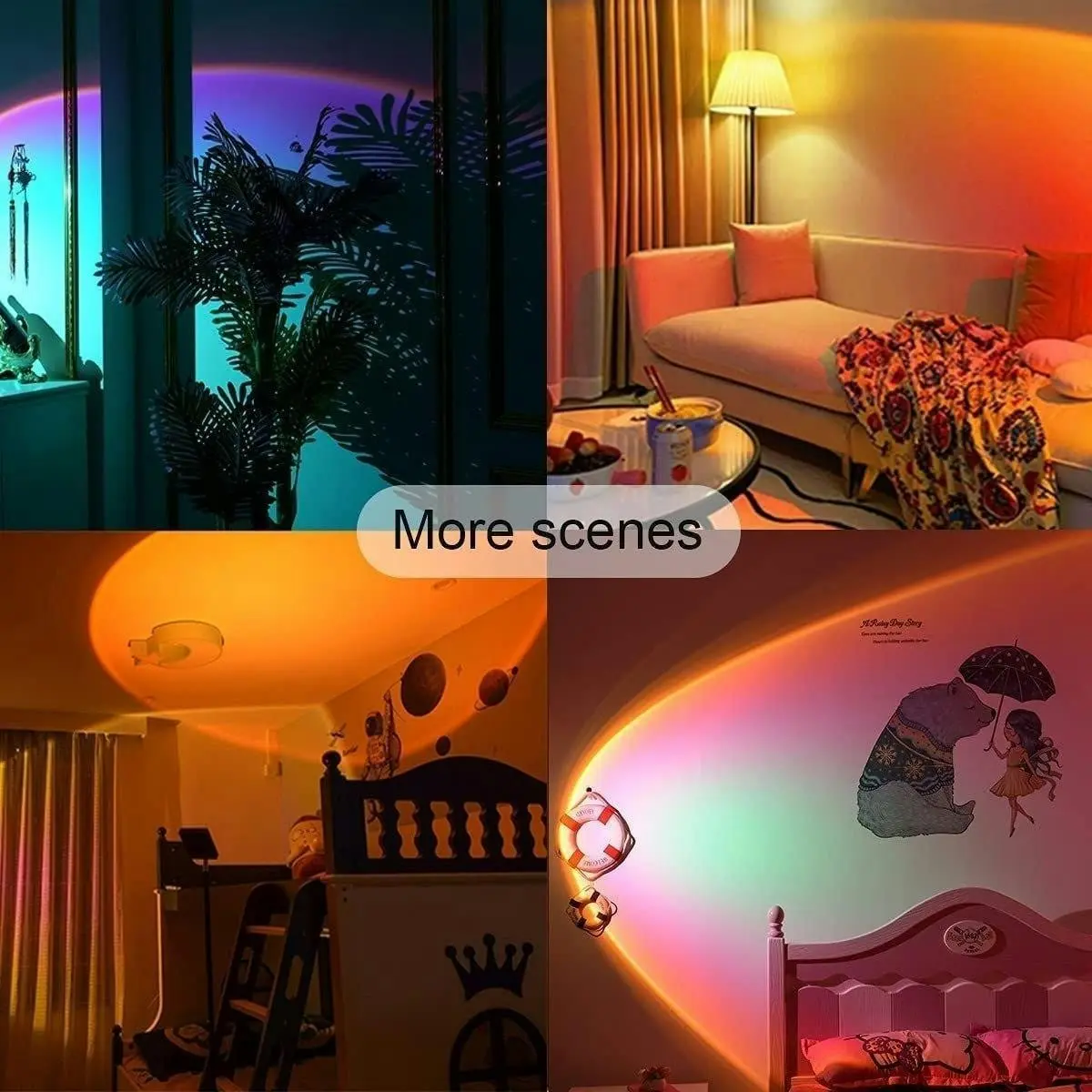 Glowly Sunset Lamp Projection Photo Shooting Color Changing Nightlight