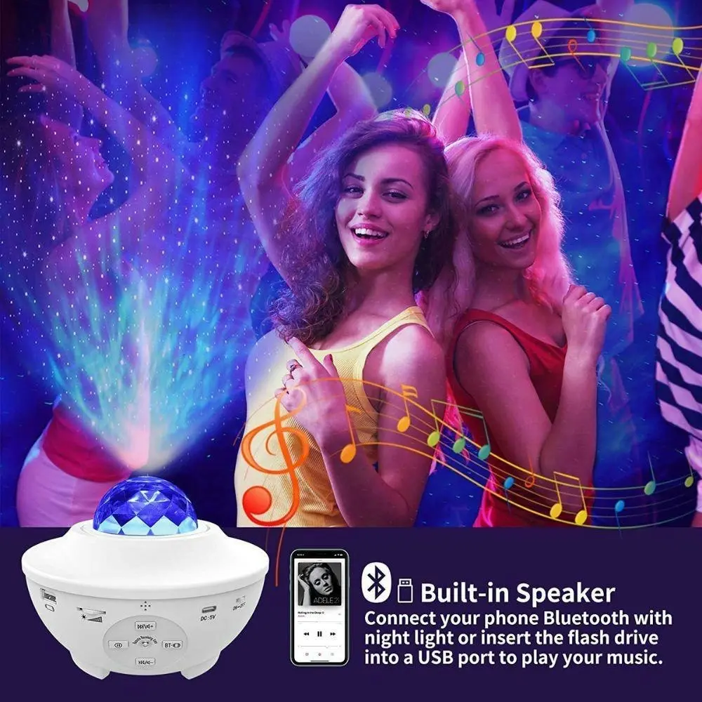 Glowly Wi-Fi Galaxy Projector 2.0. A Dreamy Night Light for Your Baby