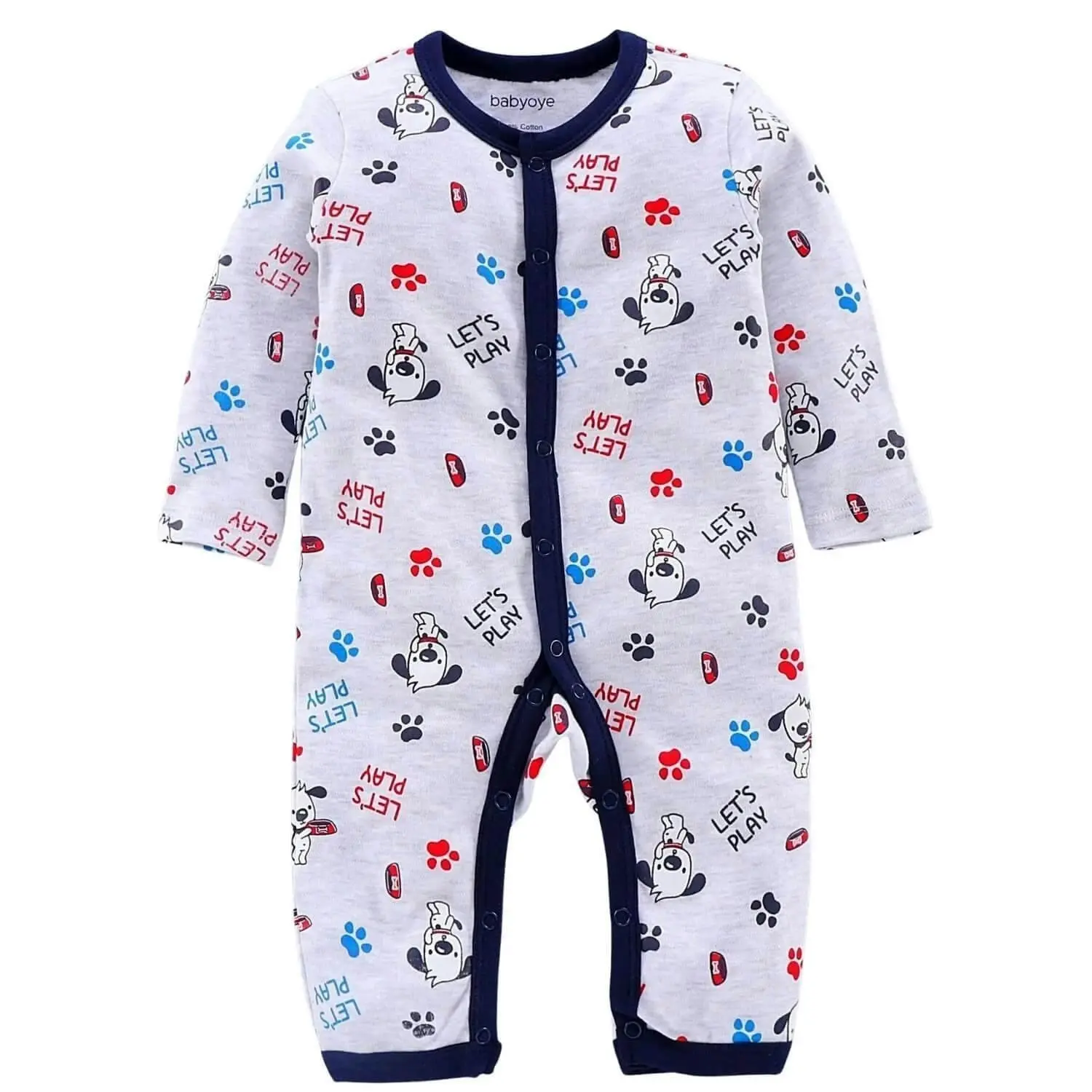 BabiesMart 2 Pack New Born Baby Clothes Unisex Full Sleeves Rompers