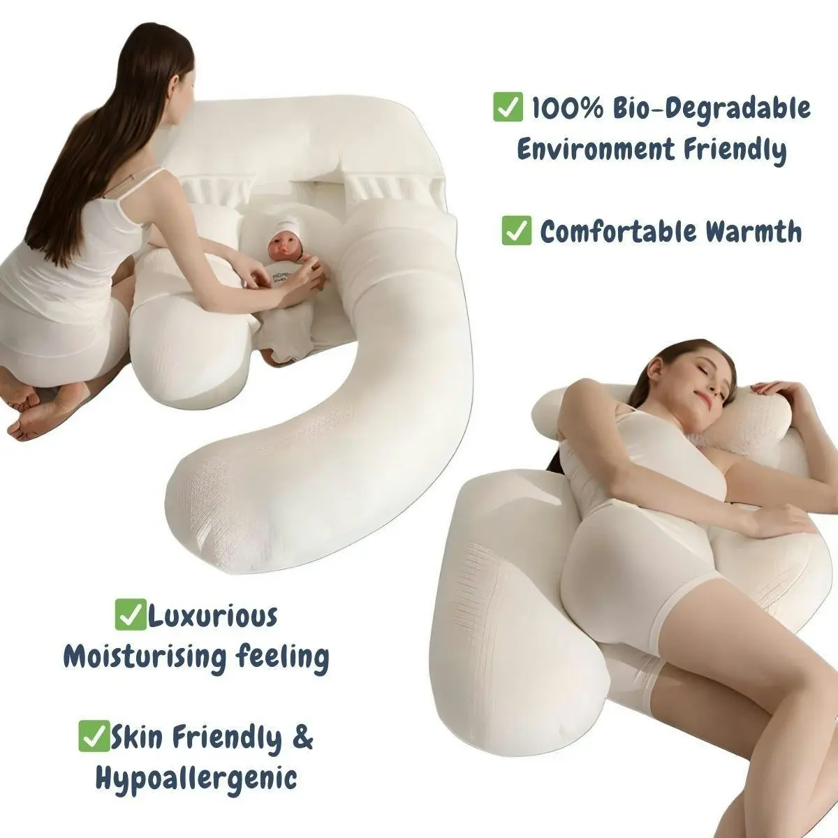 MaterniCare SnuggleMate Pregnancy, Maternity & Nursing Support Pillow