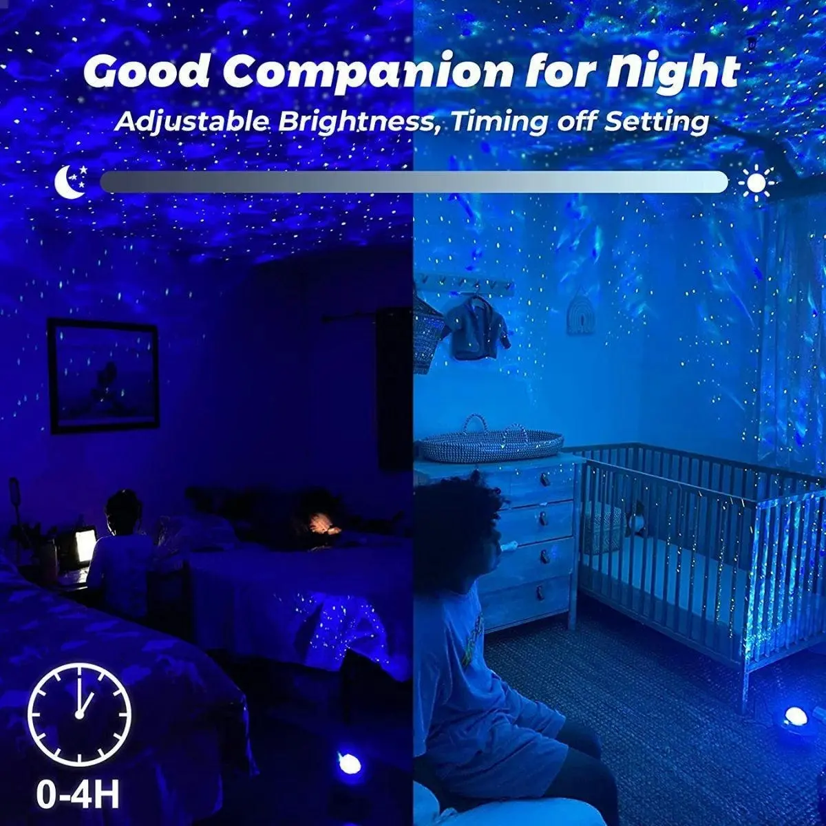 Glowly Galaxy Projector Star Night Light Projector with Bluetooth