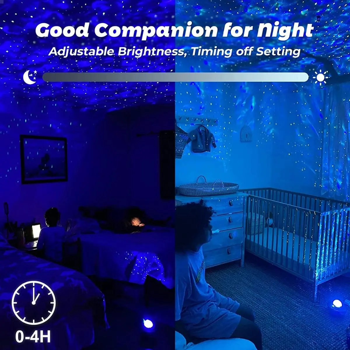 Glowly Galaxy Projector Star Night Light Projector with Bluetooth