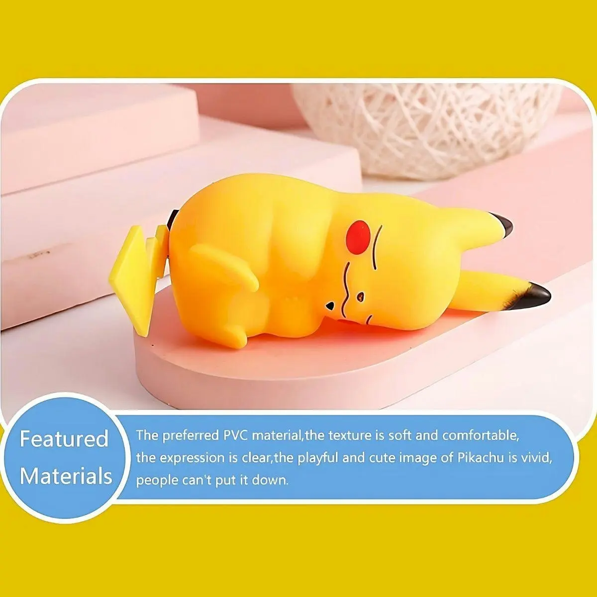 Glowly Pikachu Night Light Adorable & Soothing Night Light for Nursery Decor