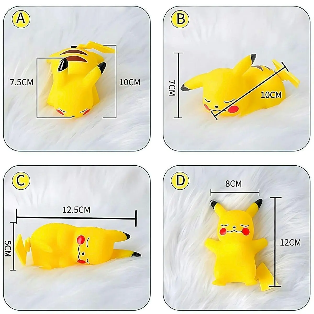 Glowly Pikachu Night Light Adorable & Soothing Night Light for Nursery Decor