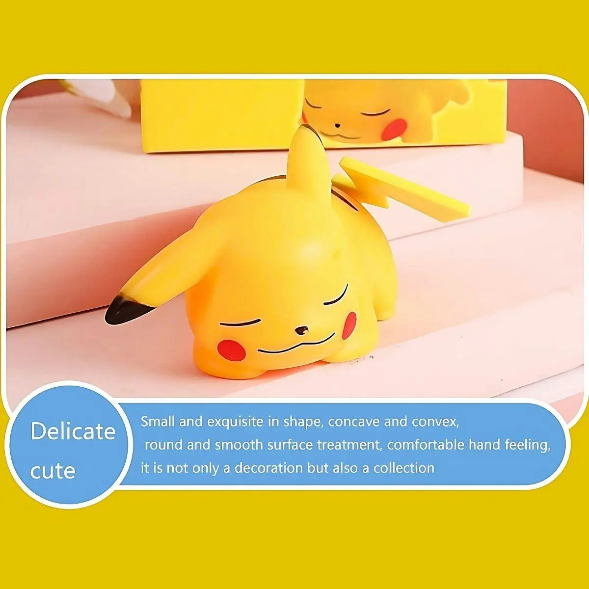 Glowly Pikachu Night Light Adorable & Soothing Night Light for Nursery Decor