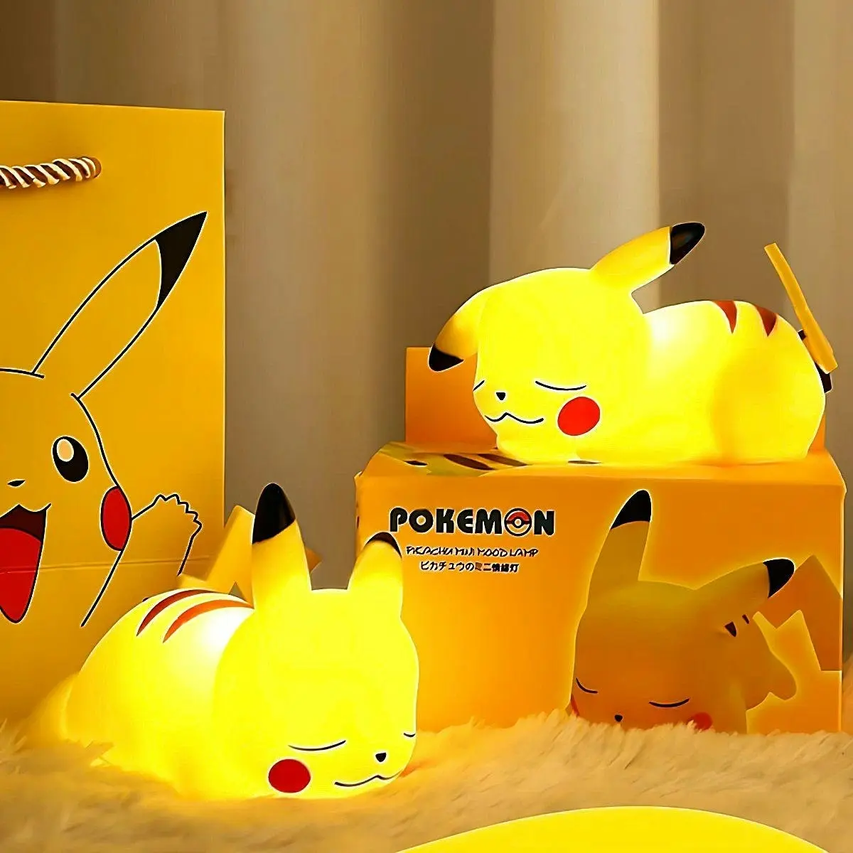 Glowly Pikachu Night Light Adorable & Soothing Night Light for Nursery Decor