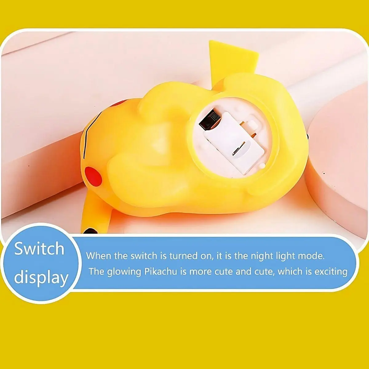 Glowly Pikachu Night Light Adorable & Soothing Night Light for Nursery Decor