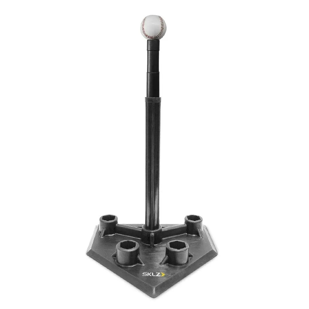 SKLZ 5-Position Adjustable Height Training/Practice Baseball Rubber Tee V2 Black