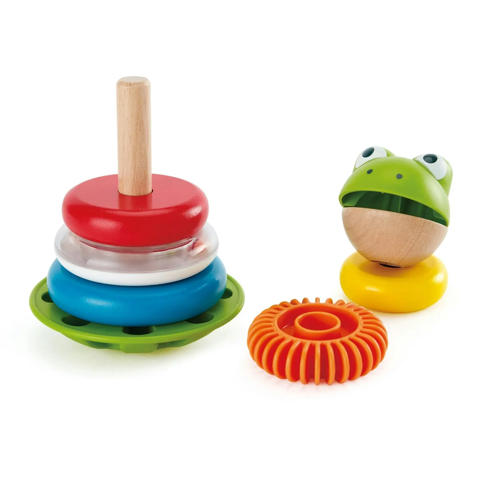 Hape Mr. Frog 19cm Stacking/Building Educational/Activity Rings Infant/Baby 12m+