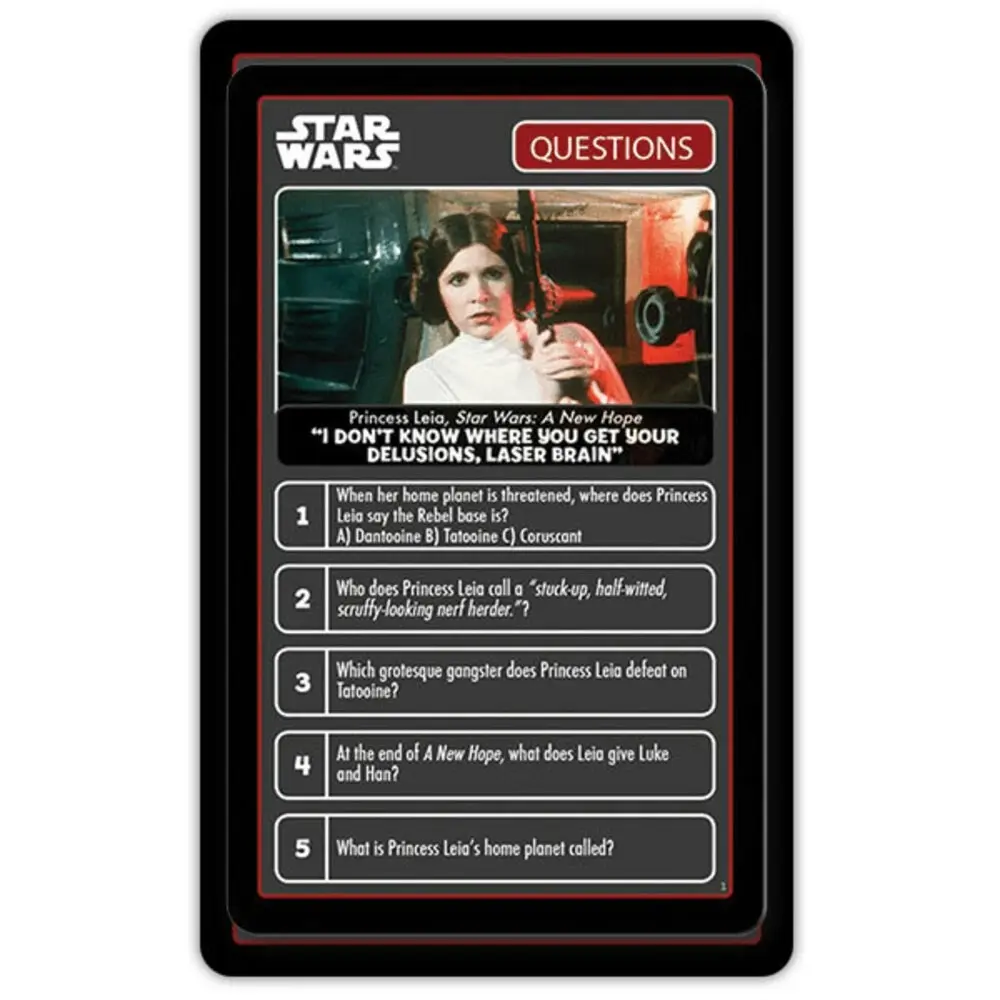 Top Trumps Star Wars Quiz/Trivia Game/Card 500 Questions 8y+ Family/Kids/Adult