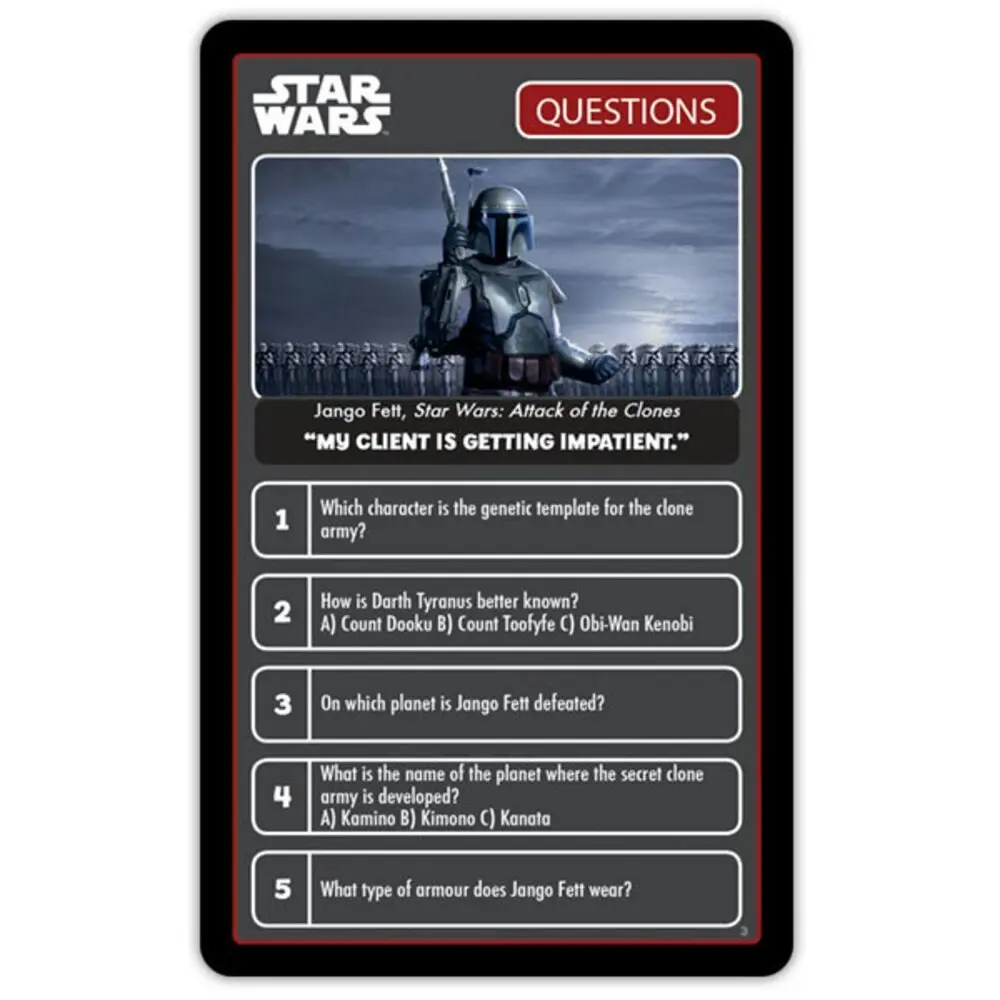 Top Trumps Star Wars Quiz/Trivia Game/Card 500 Questions 8y+ Family/Kids/Adult