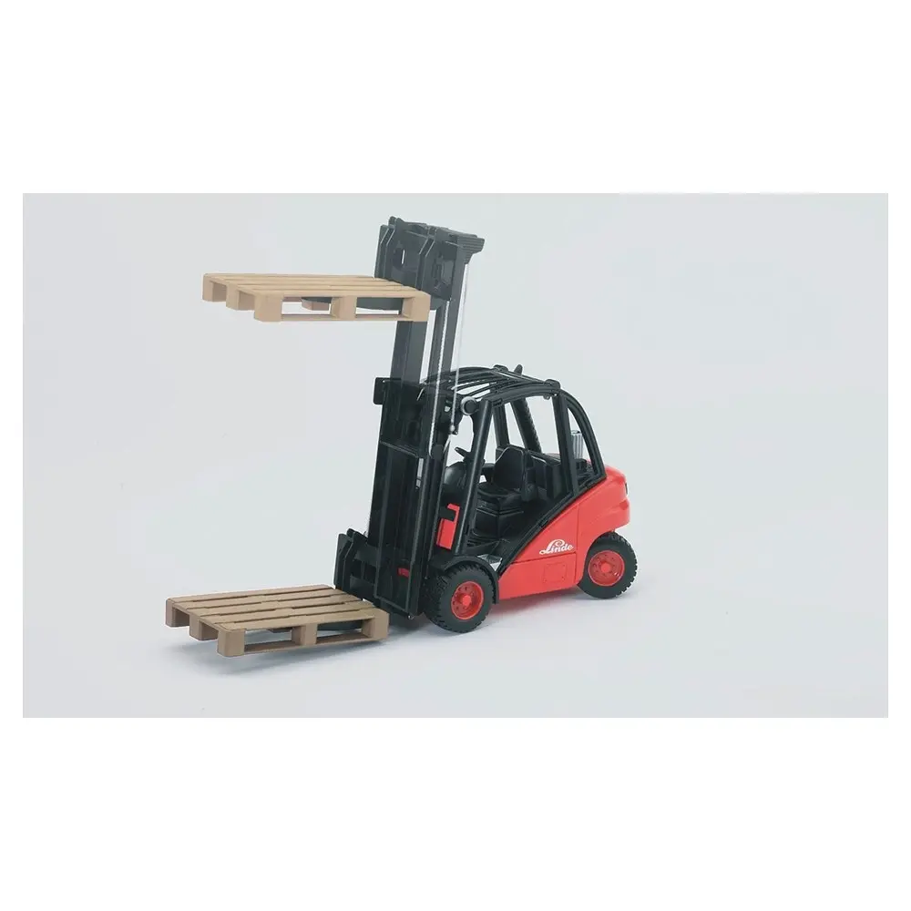 Bruder 1:16 22cm Linde H30D Forklift w/ Pallets Vehicle Kids/Children Toys 3y+