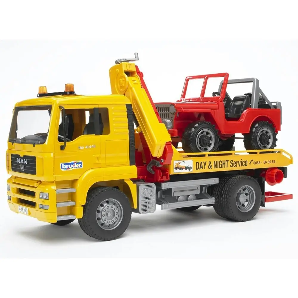 Bruder 1:16 Man TGA Breakdown Tow Truck w/ Cross Country Vehicle Kids 4y+ Toys